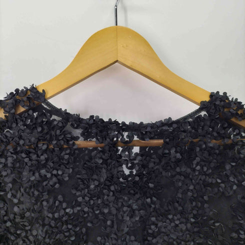ザラ ZARA 3D立体フラワーモチーフ レースブラウス レディース JPN:L